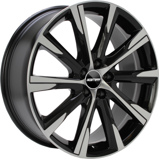 GMP KIRA Zwart gepolijst 19 inch velg