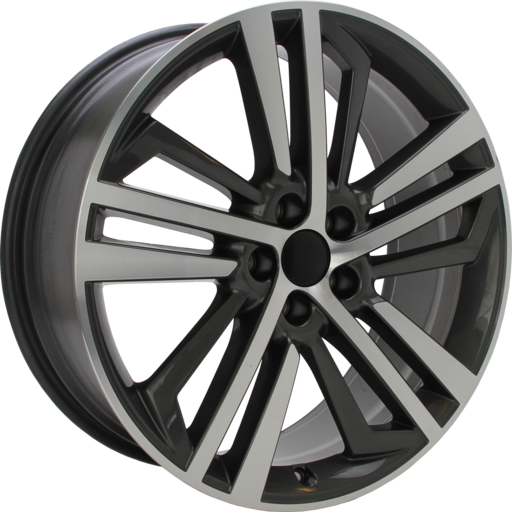 Origineel AUDI 80A601025F NO CAPS Antraciet gepolijst 20 inch velg