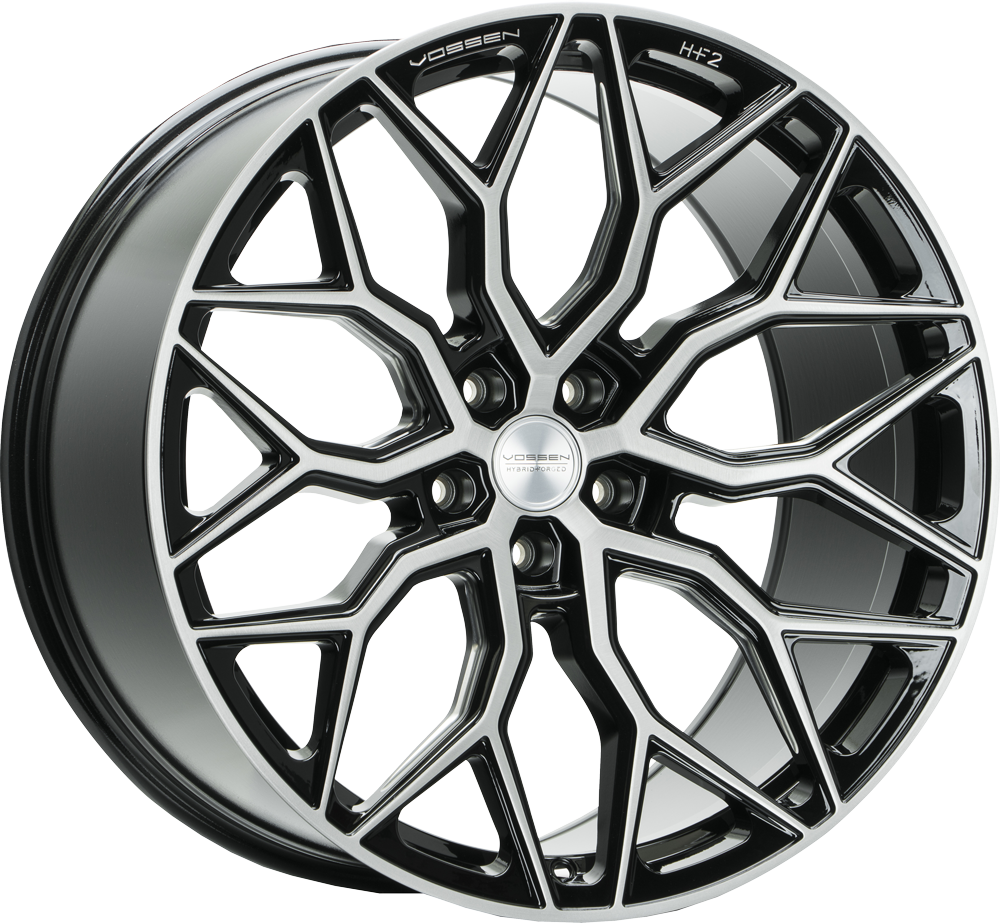 Vossen Wheels HF-2 FLAT Zwart gepolijst 21 inch velg
