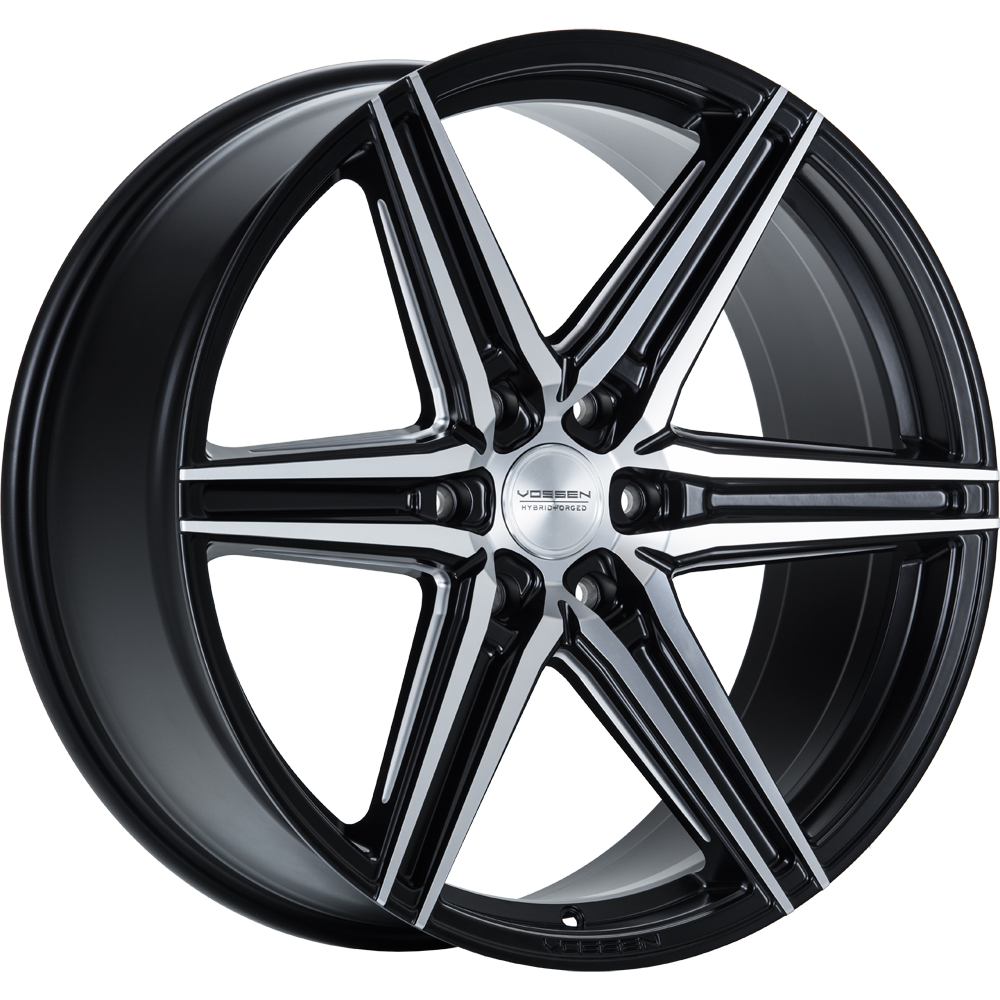 Vossen Wheels HF6-2 DEEP Mat zwart gepolijst 22 inch velg