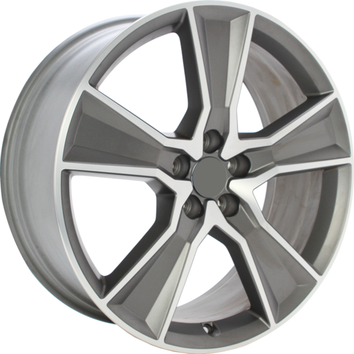 Origineel AUDI 80A601025T NO CAPS Antraciet gepolijst 20 inch velg