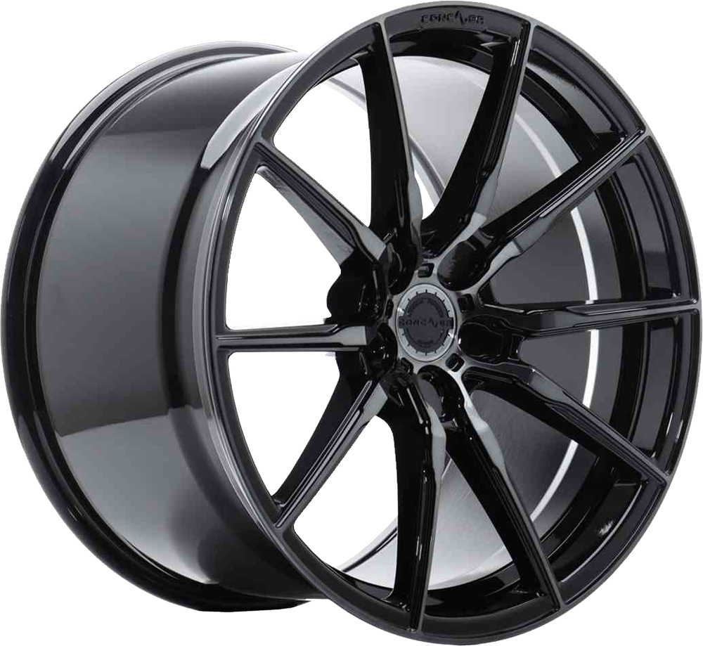 Concaver CVR4 Zwart donker gepolijst 22 inch velg