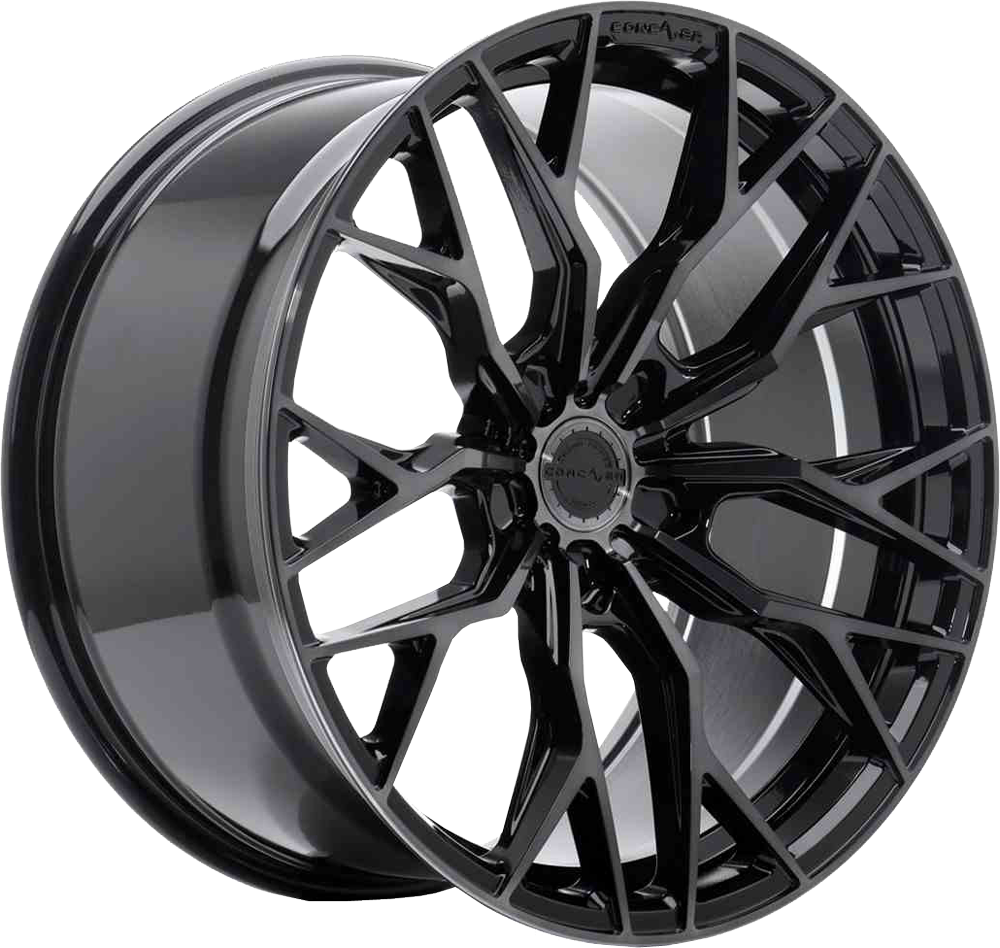 Concaver CVR1 Zwart donker gepolijst 22 inch velg