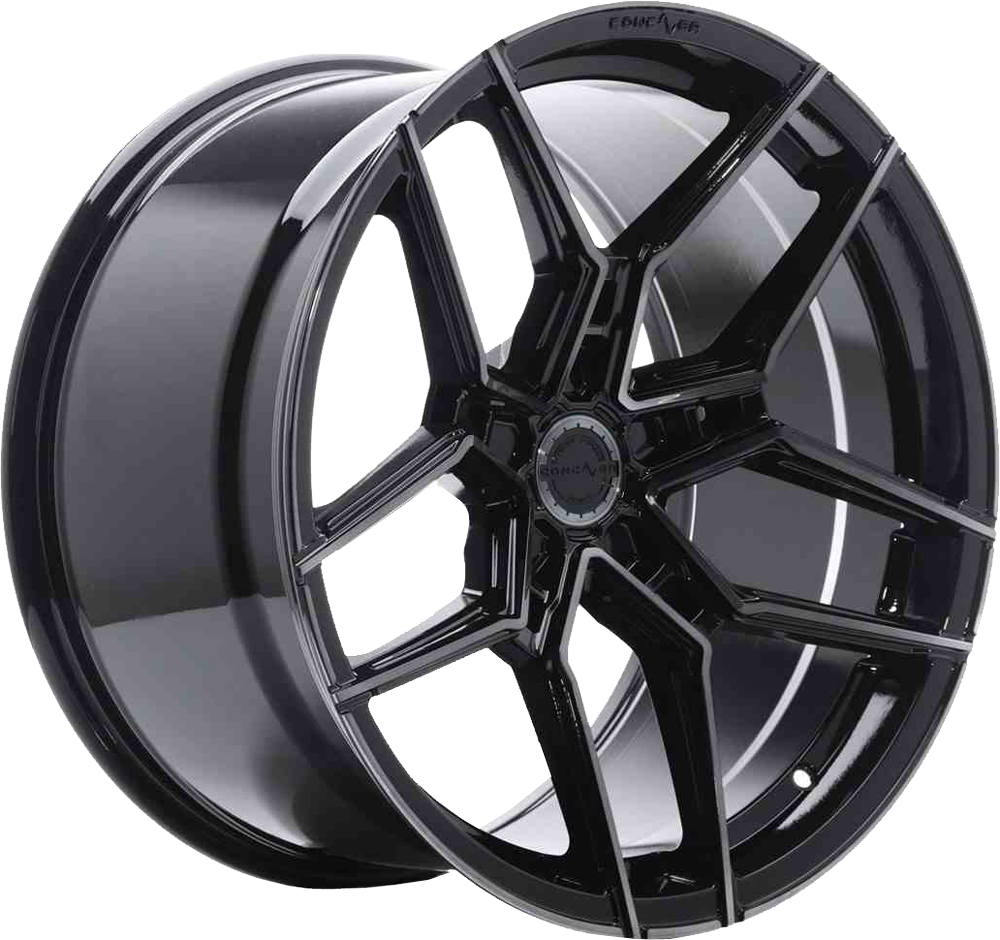 Concaver CVR5 Zwart donker gepolijst 22 inch velg