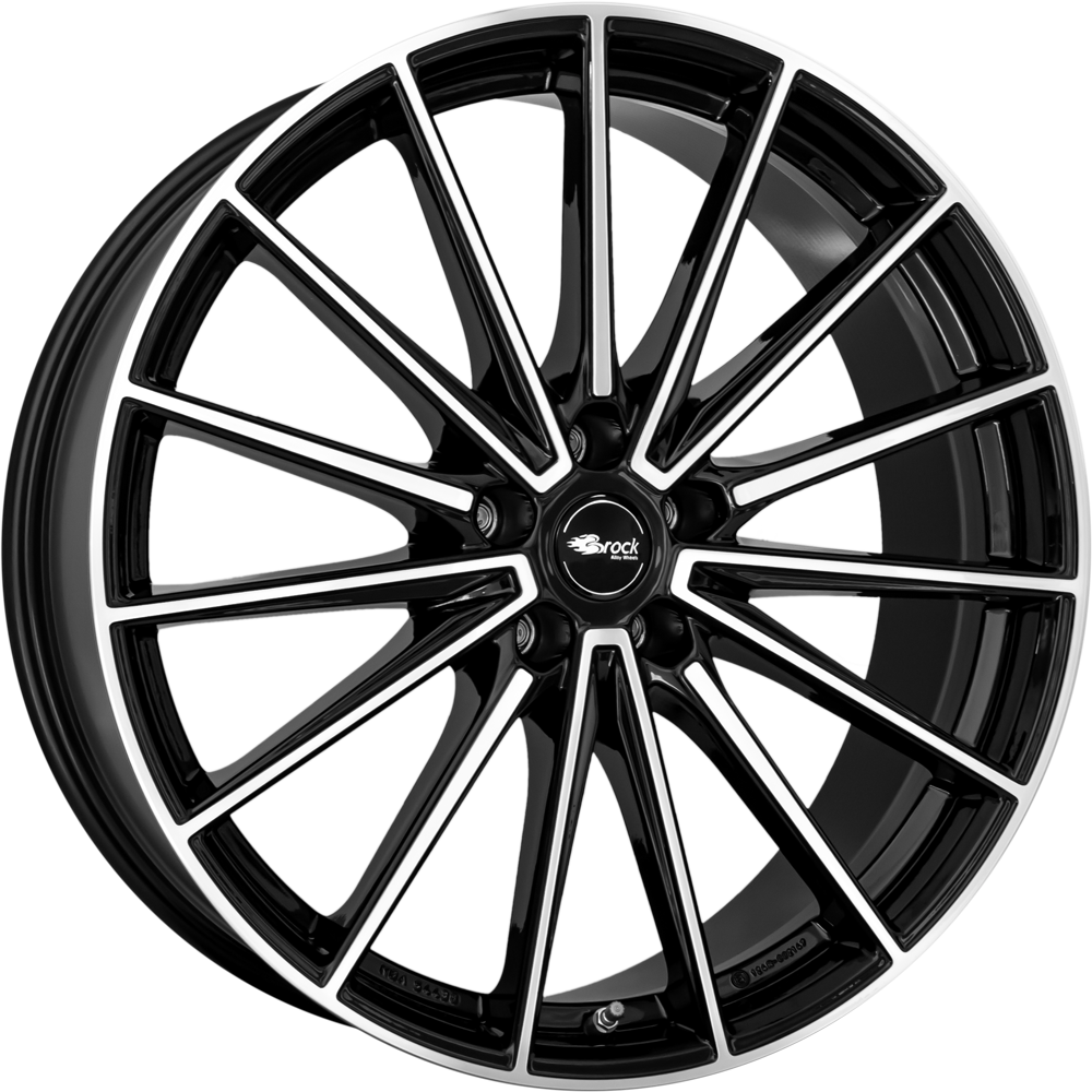 Brock B43 Zwart gepolijst 19 inch velg