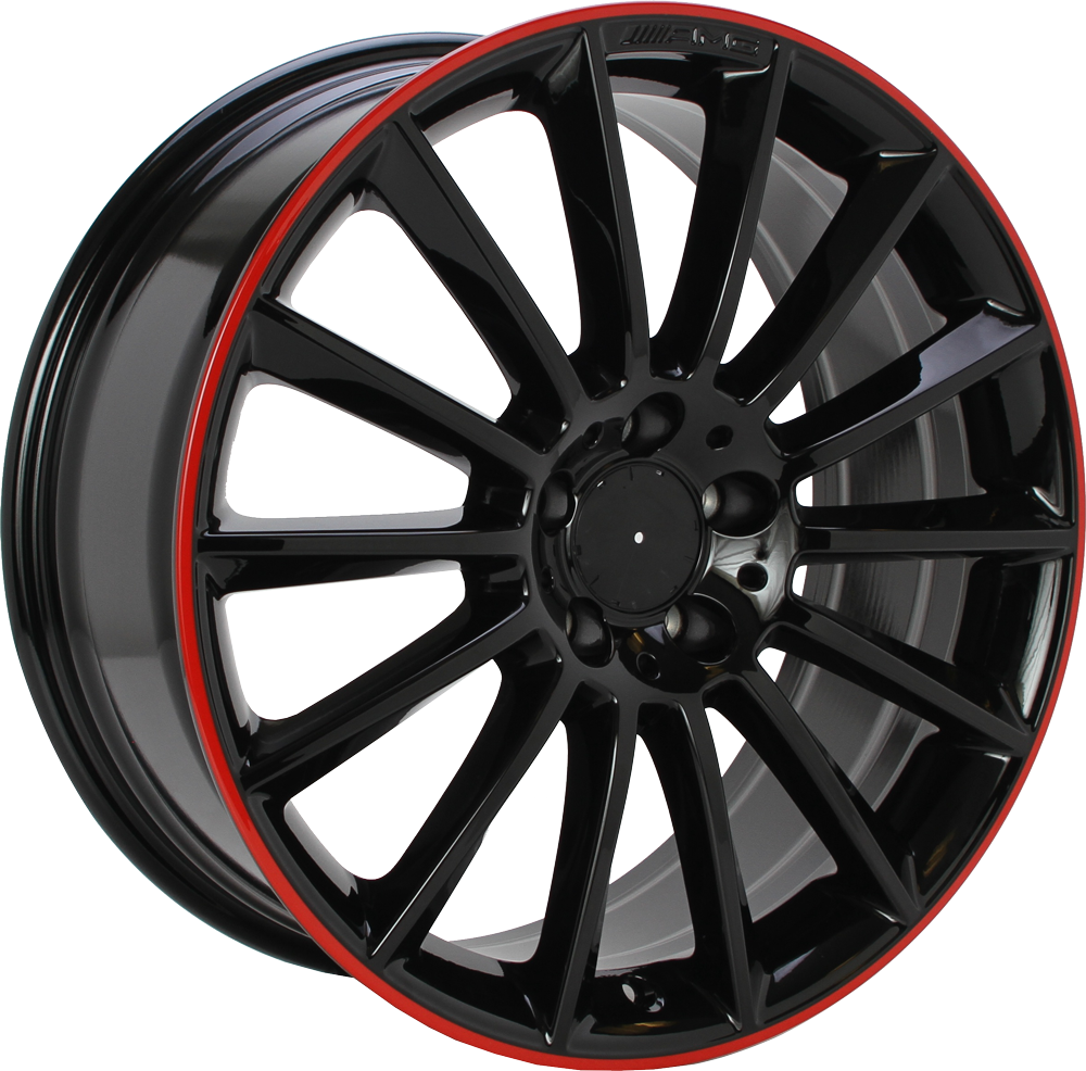 Origineel MERCEDES A1774011900 Zwart met rode rand 19 inch velg
