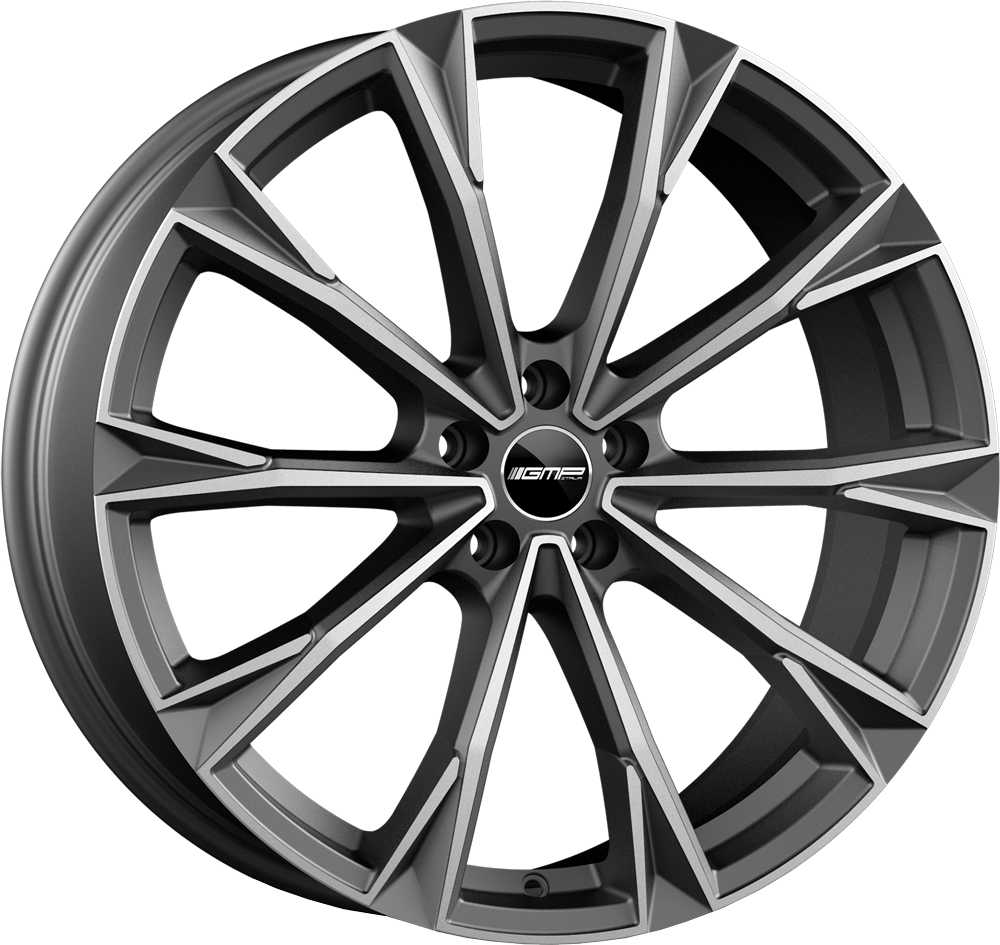 GMP TOTALE Mat antraciet gepolijst 23 inch velg