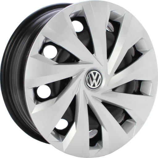 Origineel VOLKSWAGEN 2Q0601027AG-AH OE CAP Zwart 15 inch velg