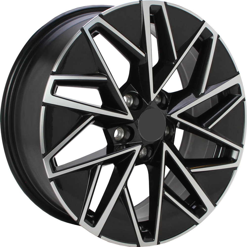 Origineel SKODA 5E3601025BM Metallic zwart gepolijst 17 inch velg