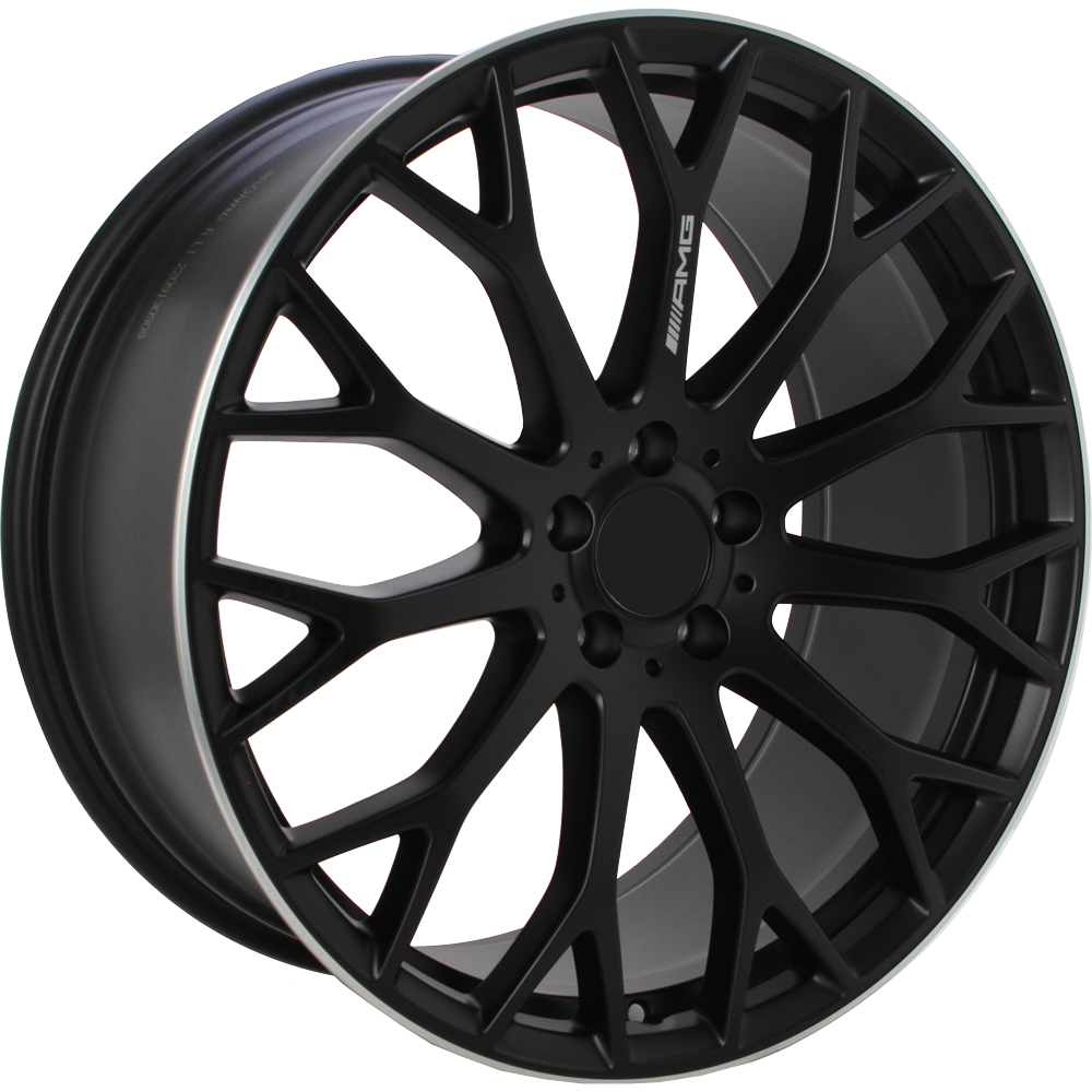 Origineel MERCEDES A2324012700 Mat zwart met gepolijste rand 21 inch velg