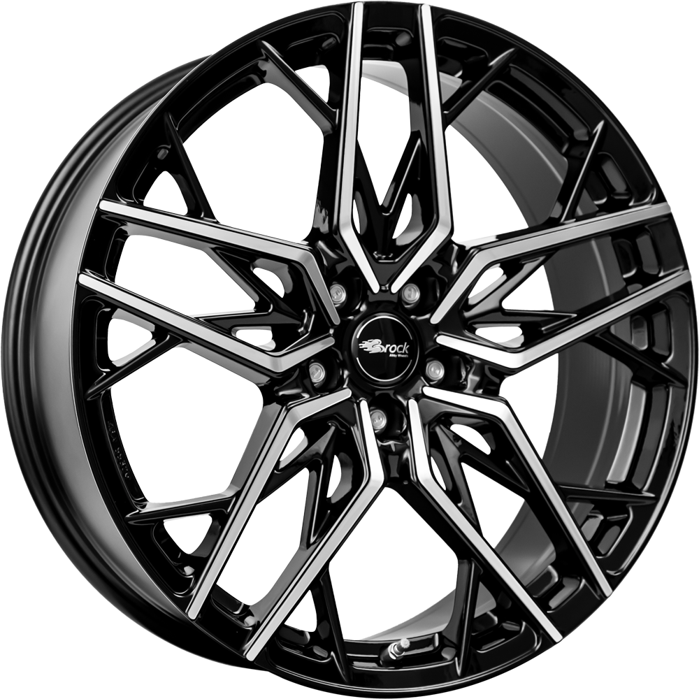 Brock B44 Zwart gepolijst 20 inch velg