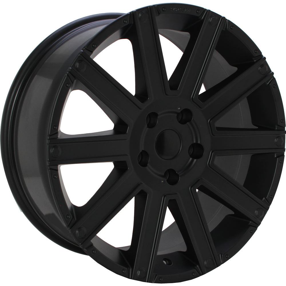 Import 7648 Mat zwart 20 inch velg