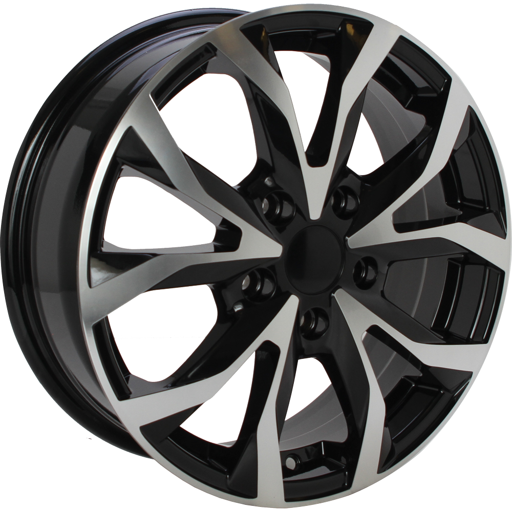 Import 6191 Zwart gepolijst 16 inch velg