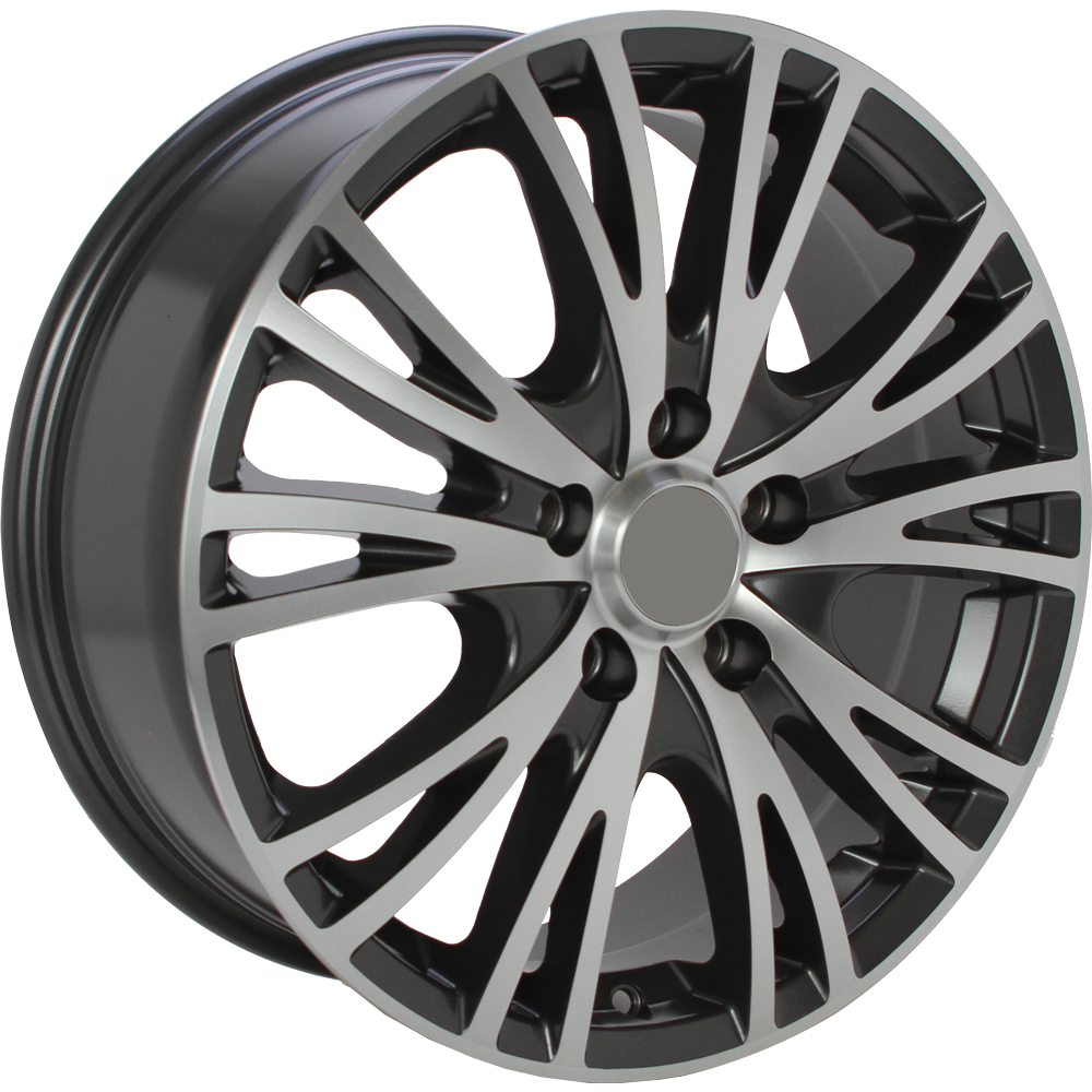 Import 5171 Mat antraciet gepolijst 17 inch velg