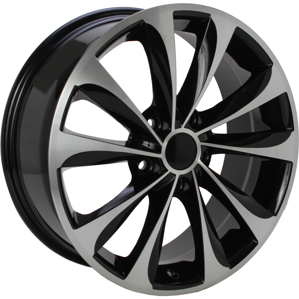 Import 2481 Zwart gepolijst 17 inch velg