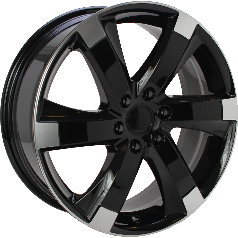 Import 4648 Zwart gepolijst 18 inch velg