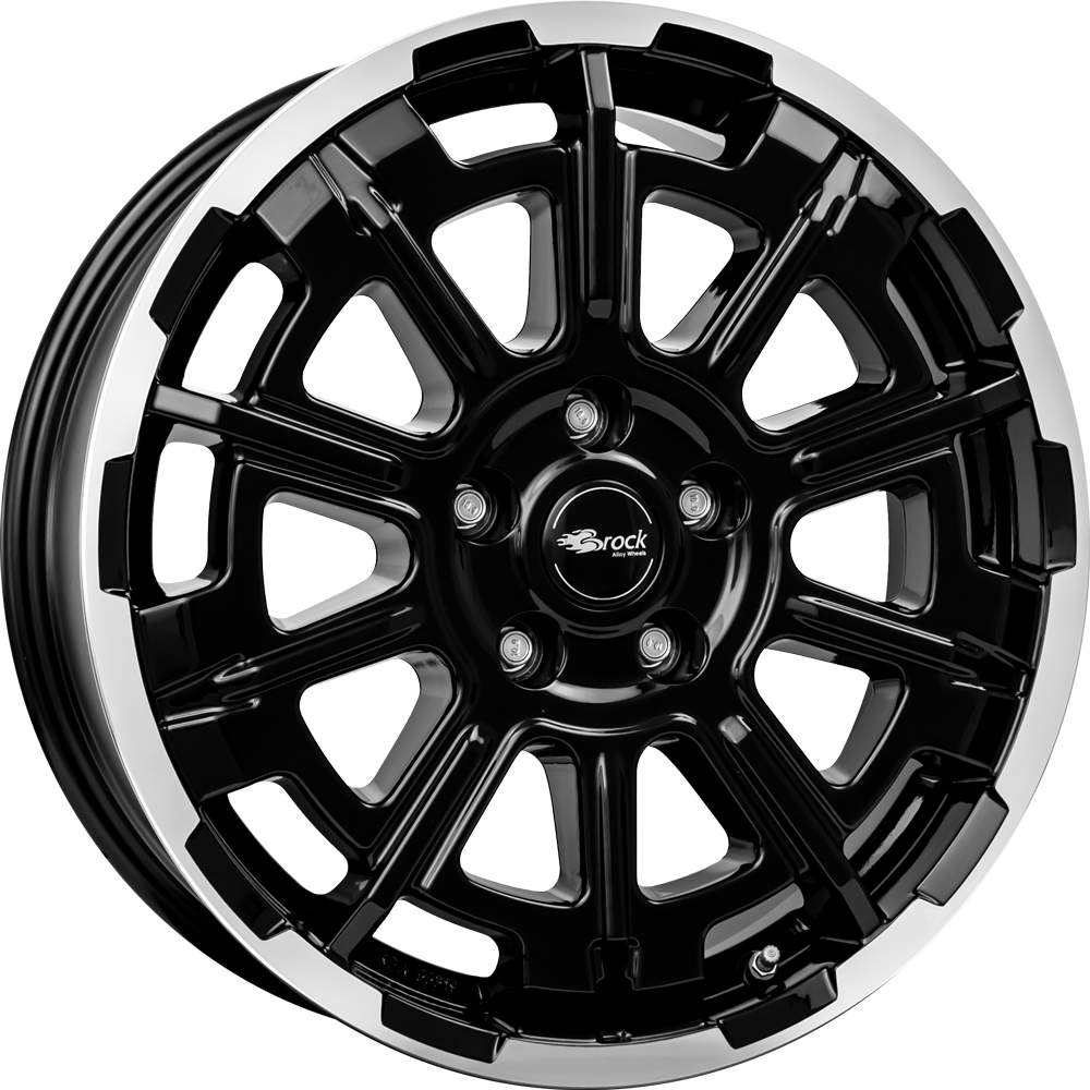 Brock B45 Zwart gepolijst 18 inch velg