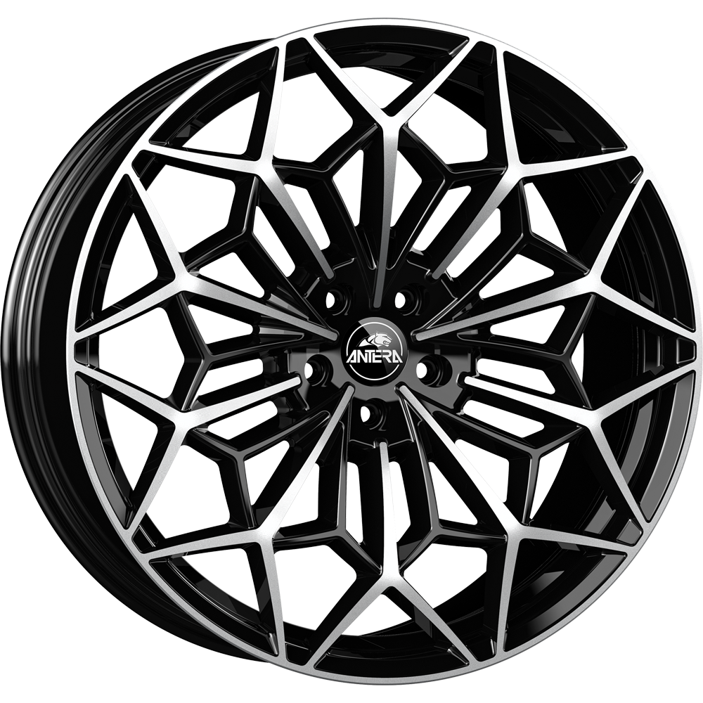 Antera A105 Zwart gepolijst 20 inch velg