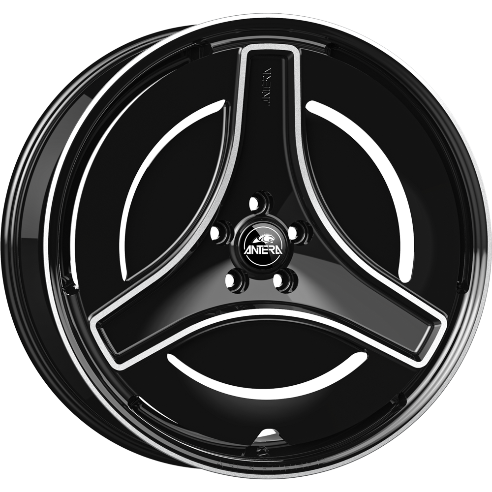 Antera A303 Zwart gepolijst 24 inch velg