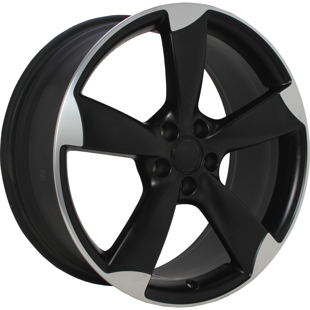 Origineel AUDI 8U0601025LAX1 Mat zwart met gepolijste rand 20 inch velg