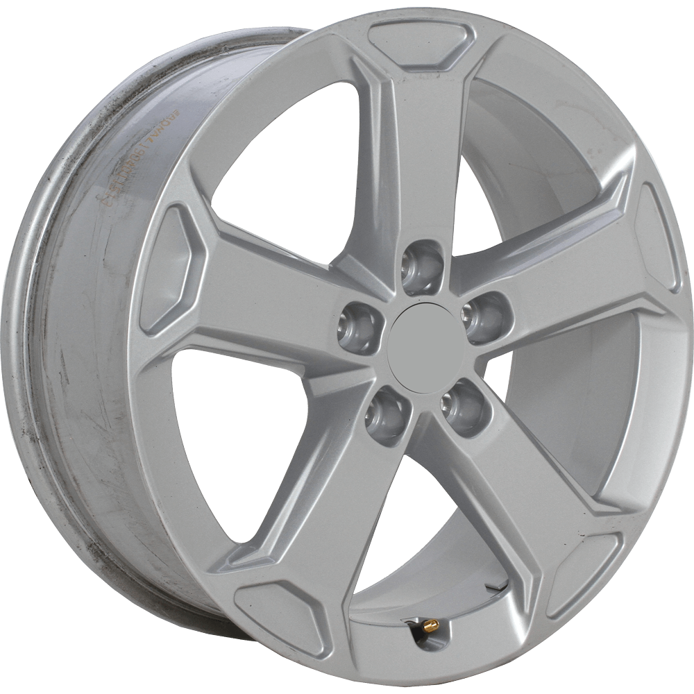 Origineel AUDI 81A071497 + CAP Zilver 17 inch velg